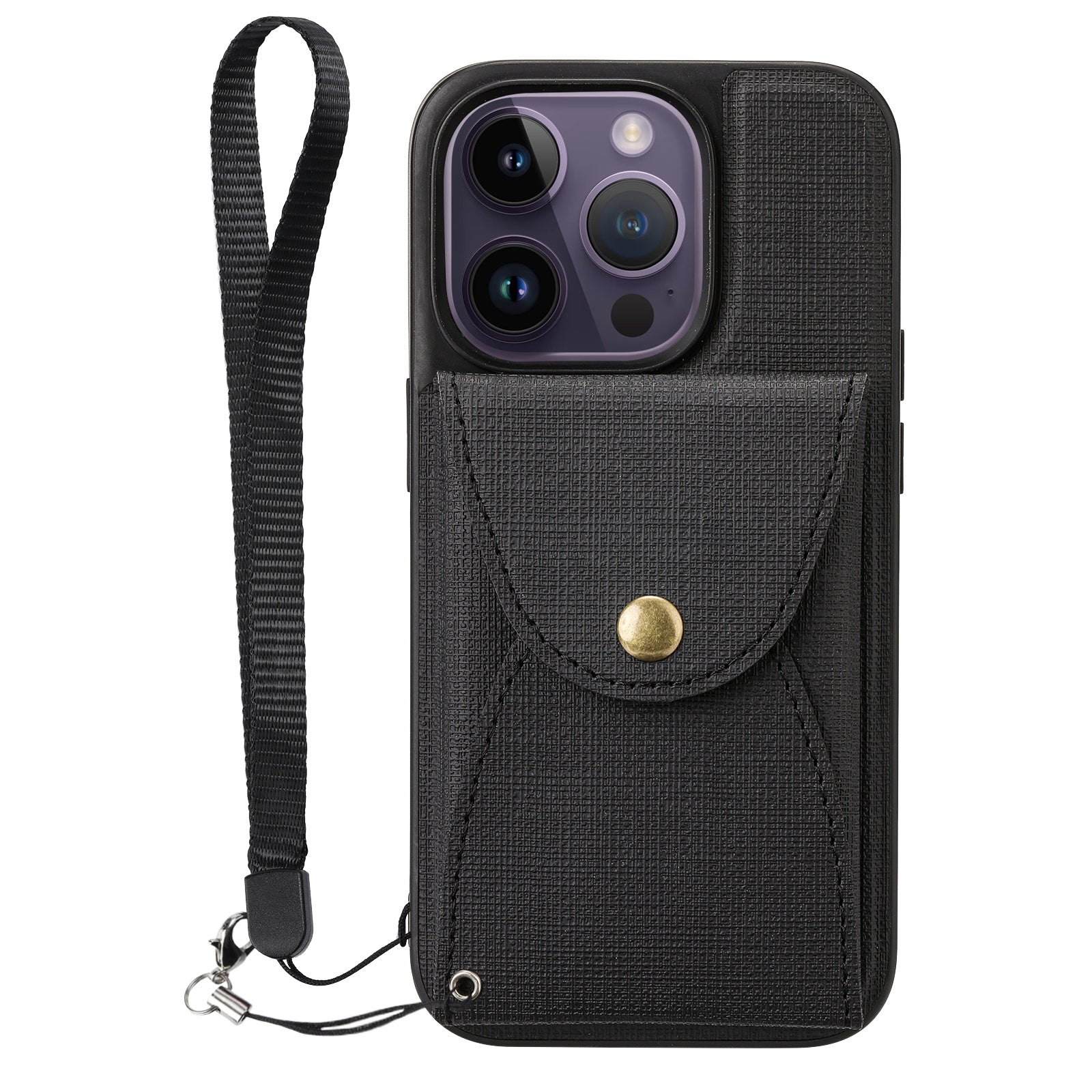 VILI T Series for iPhone 14 Pro Max Detachable 2-in-1 Cell Phone Cover Magnetic Vertical Open Card Slot Anti-scratch Phone Case with Strap VILI T Series for iPhone 14 Pro Max Detachable 2-in-1 Cell Phone Cover Magnetic Vertical Open Card Slot Anti-scratch Phone Case with Strap